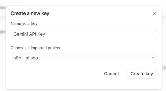 Google AI Studio — Get API key section with the Create API key button Google AI Studio — Get API key section with the Create API key button